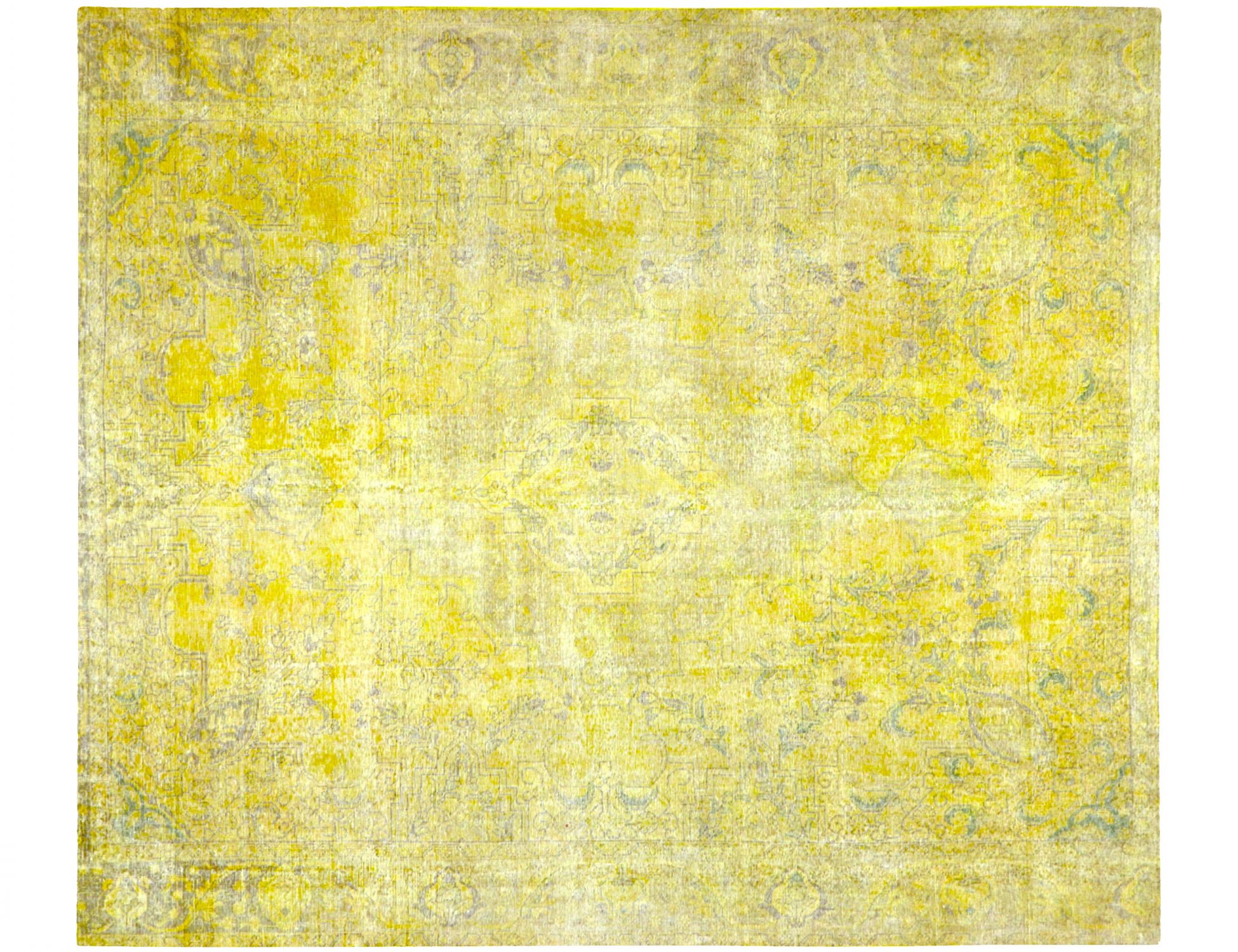 Tappeto vintage persiano  giallo <br/>320 x 270 cm