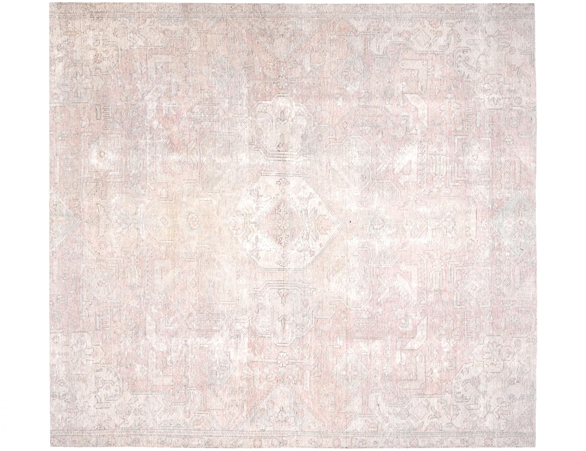 Persisk Vintagetæppe  beige <br/>220 x 220 cm