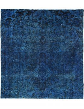 Quadrat Vintage Teppich  blau <br/>255 x 178 cm