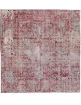 Quadrat Vintage Teppich  rot <br/>230 x 202 cm