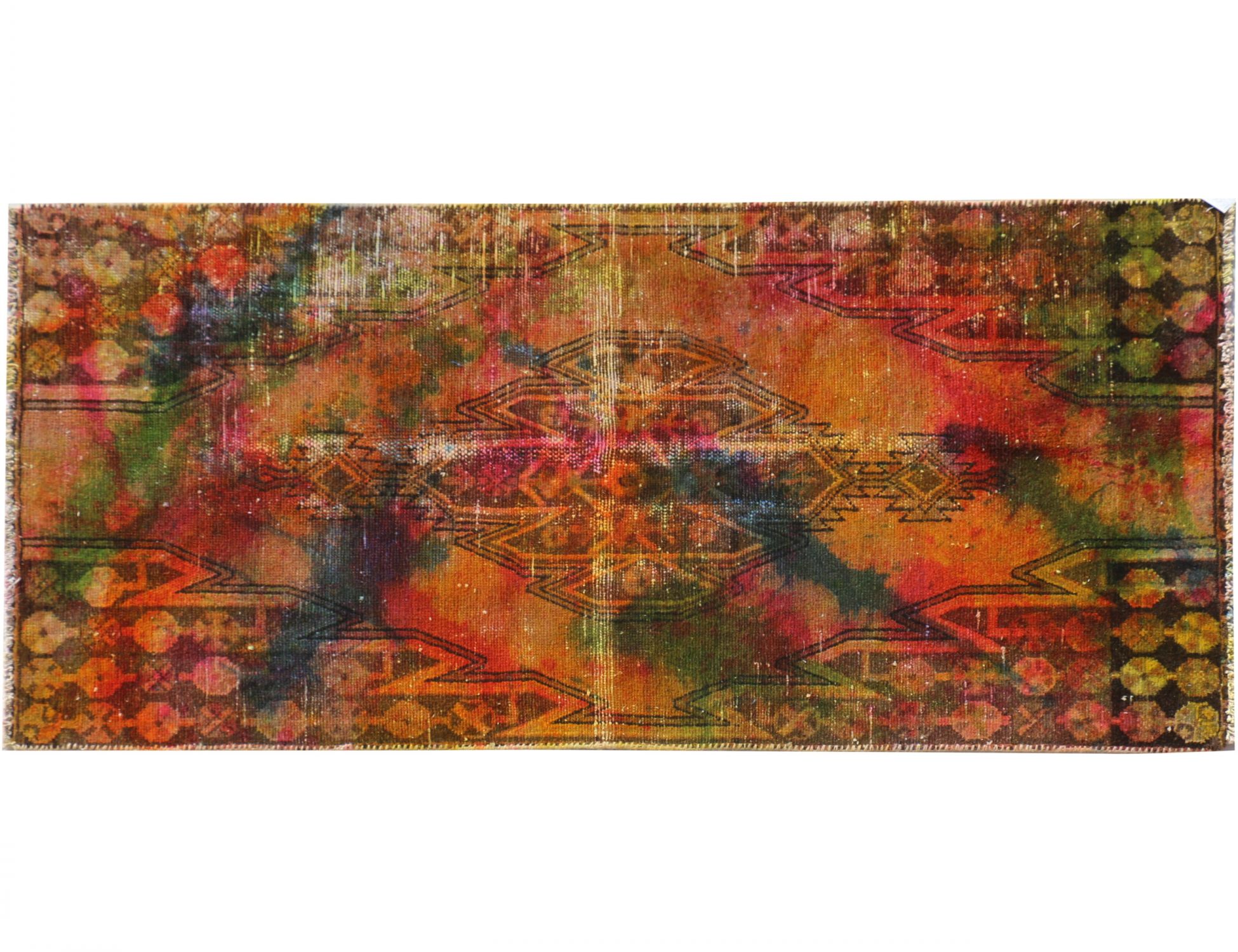 Alfombra Vintage  multicolor <br/>166 x 88 cm