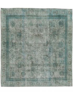 Quadrat Vintage Teppich  blau <br/>270 x 264 cm