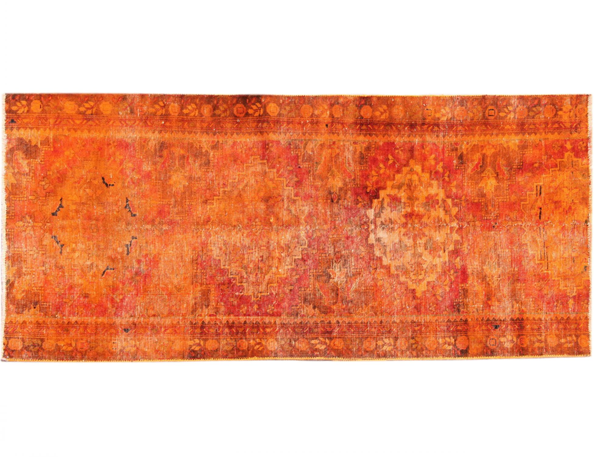 Tapis Persan vintage  orange <br/>220 x 100 cm