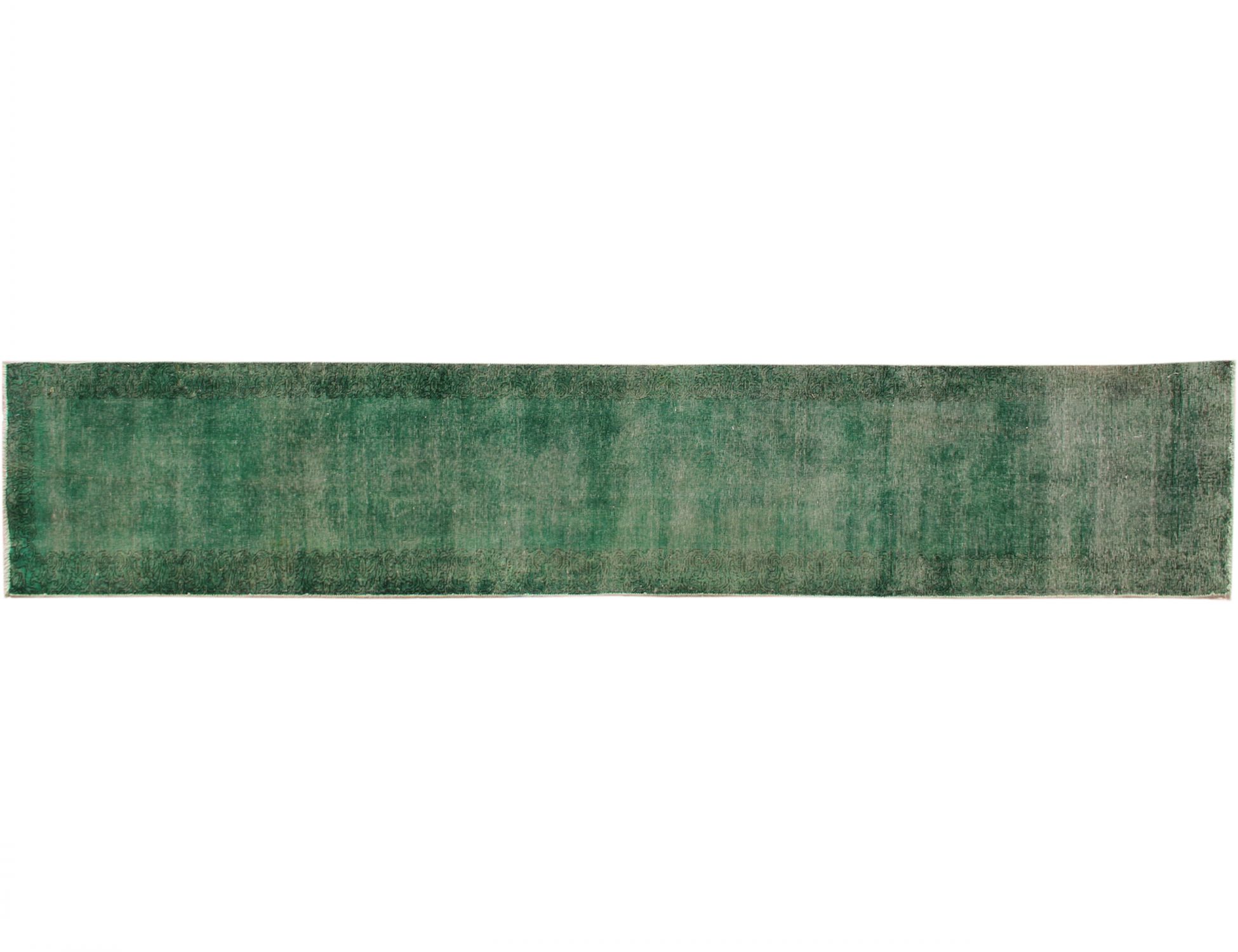 Tappeto vintage persiano  verde <br/>478 x 80 cm