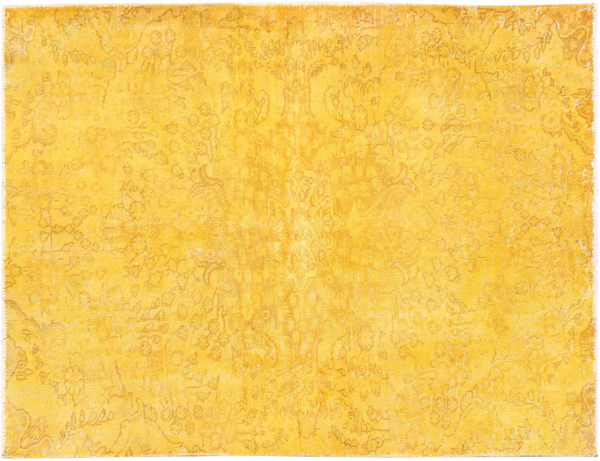 Alfombra persa vintage  amarillo <br/>215 x 132 cm