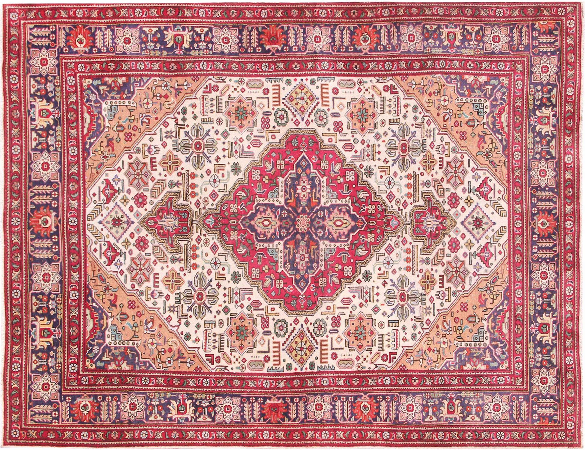 Tabriz Tappeto  beige <br/>305 x 197 cm