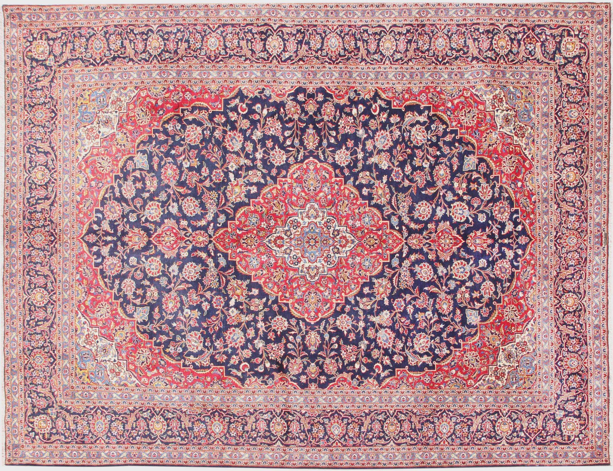 Keshan Tappeto  blu <br/>401 x 304 cm