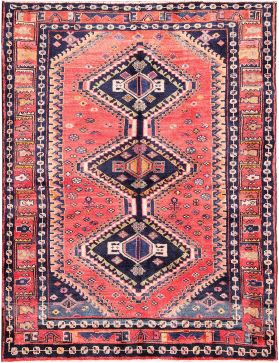 Shiraz Teppich  rot <br/>204 x 128 cm