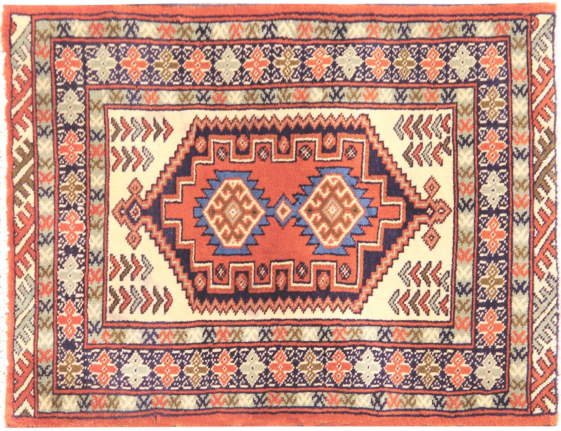 Turkman Tappeto  beige <br/>92 x 62 cm