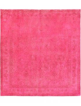 Quadrat  Vintage Teppich  rosa <br/>295 x 245 cm