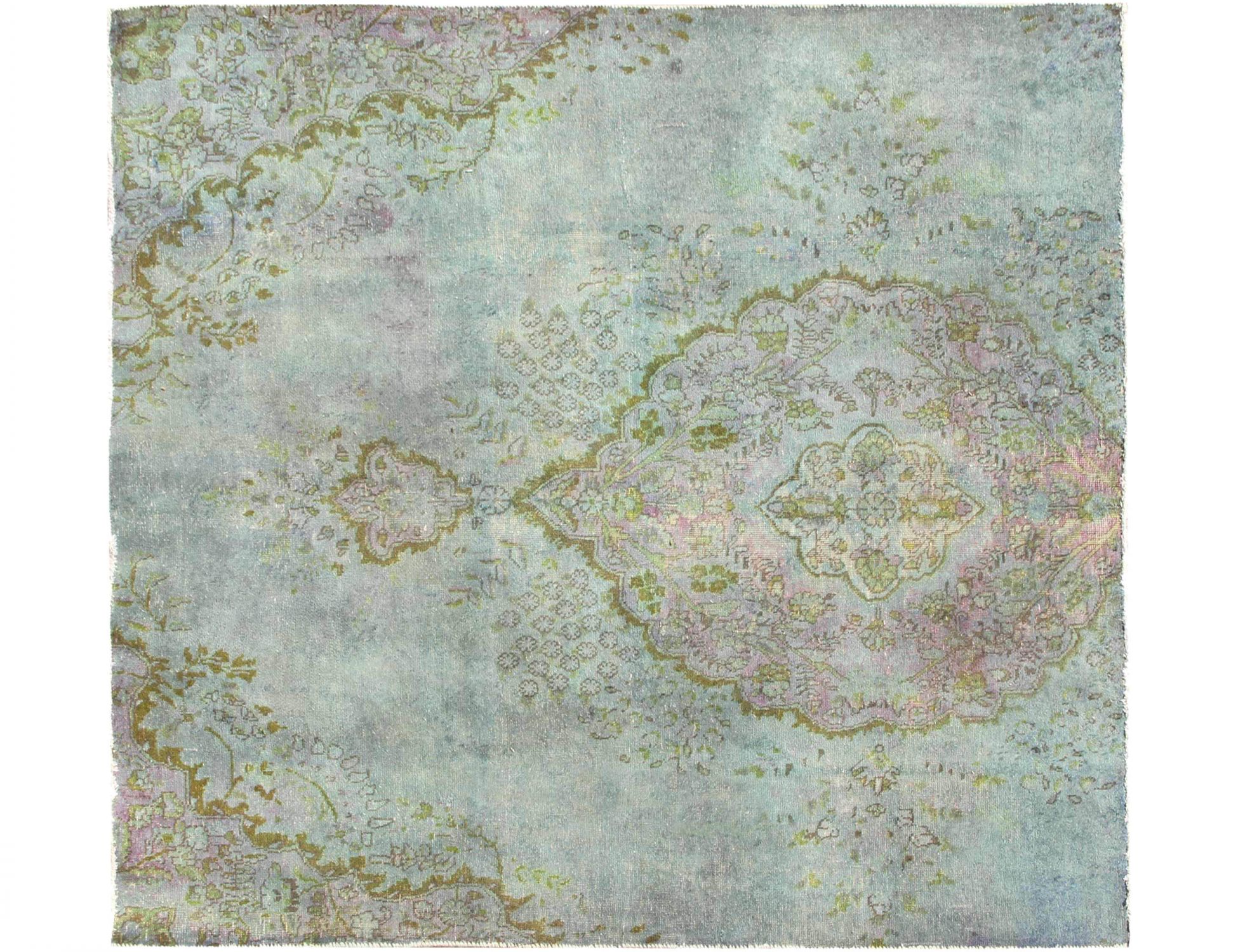 Tappeto vintage persiano  verde <br/>212 x 204 cm