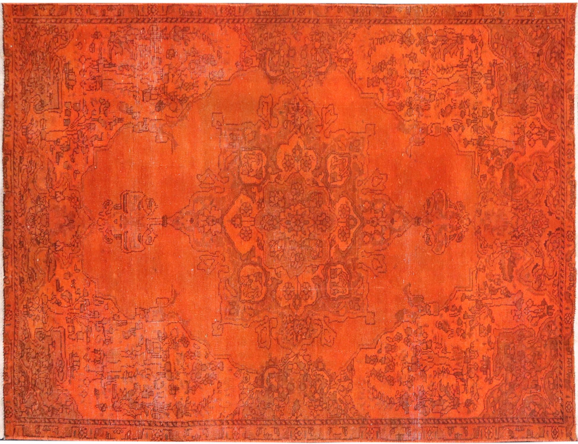 Persisk vintage matta  orange <br/>255 x 145 cm