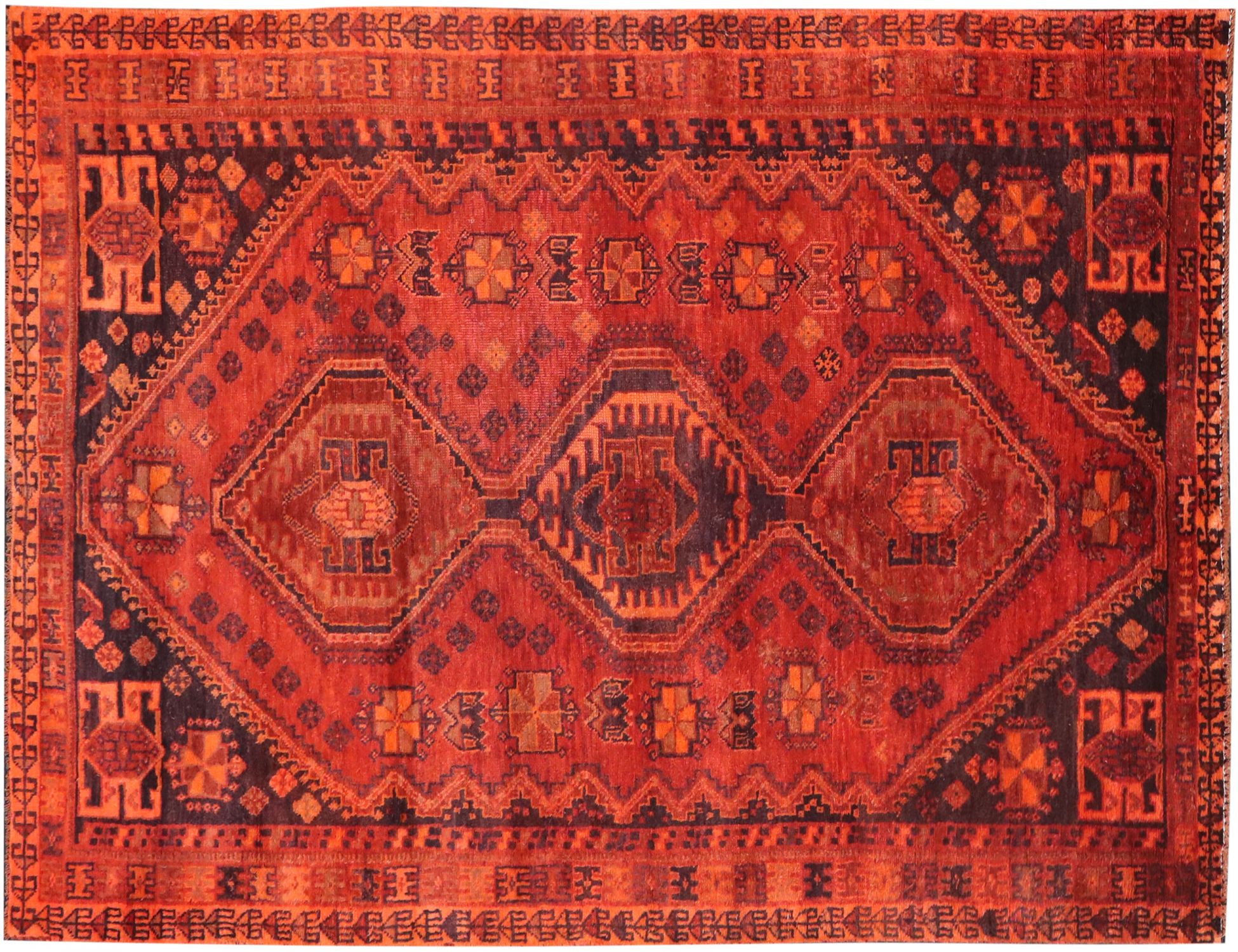 Persisk Vintagetæppe  orange <br/>250 x 147 cm