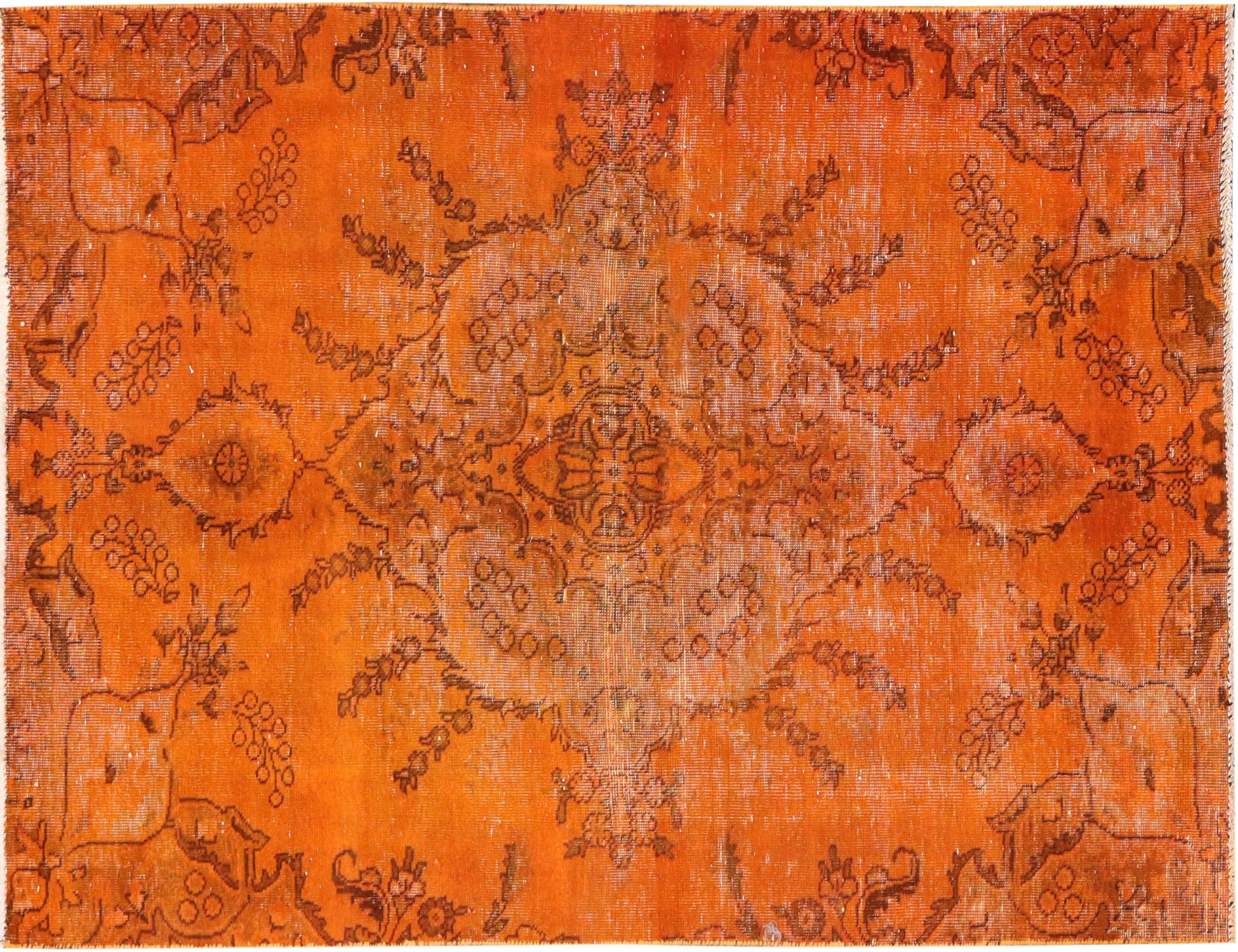 Tapis Persan vintage  orange <br/>206 x 133 cm