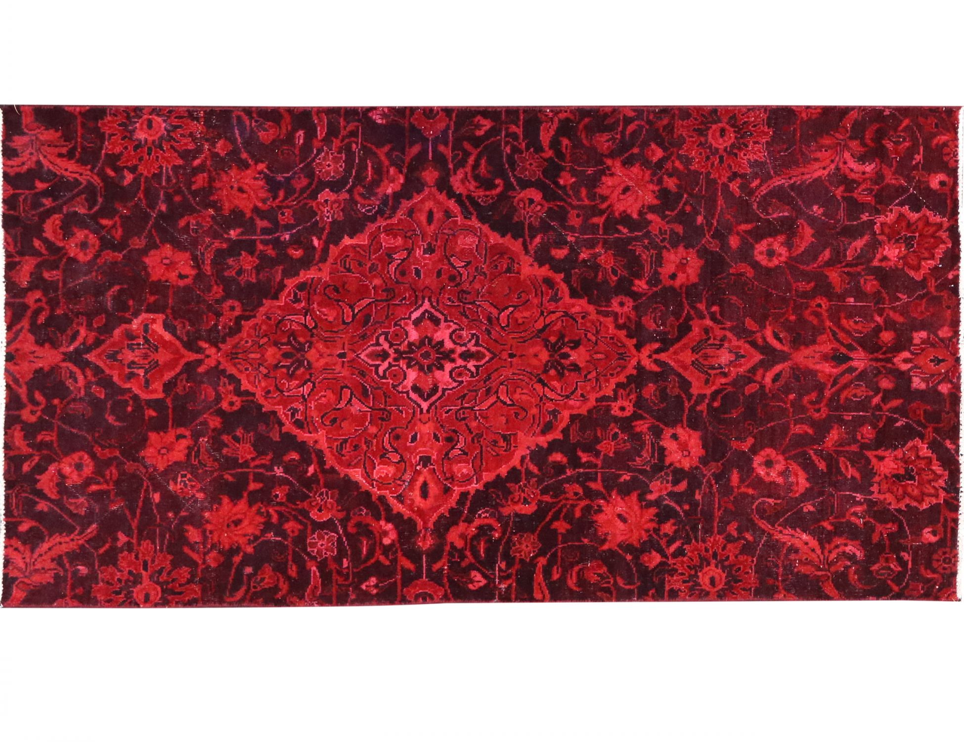 Tappeto vintage persiano  rosso <br/>215 x 102 cm