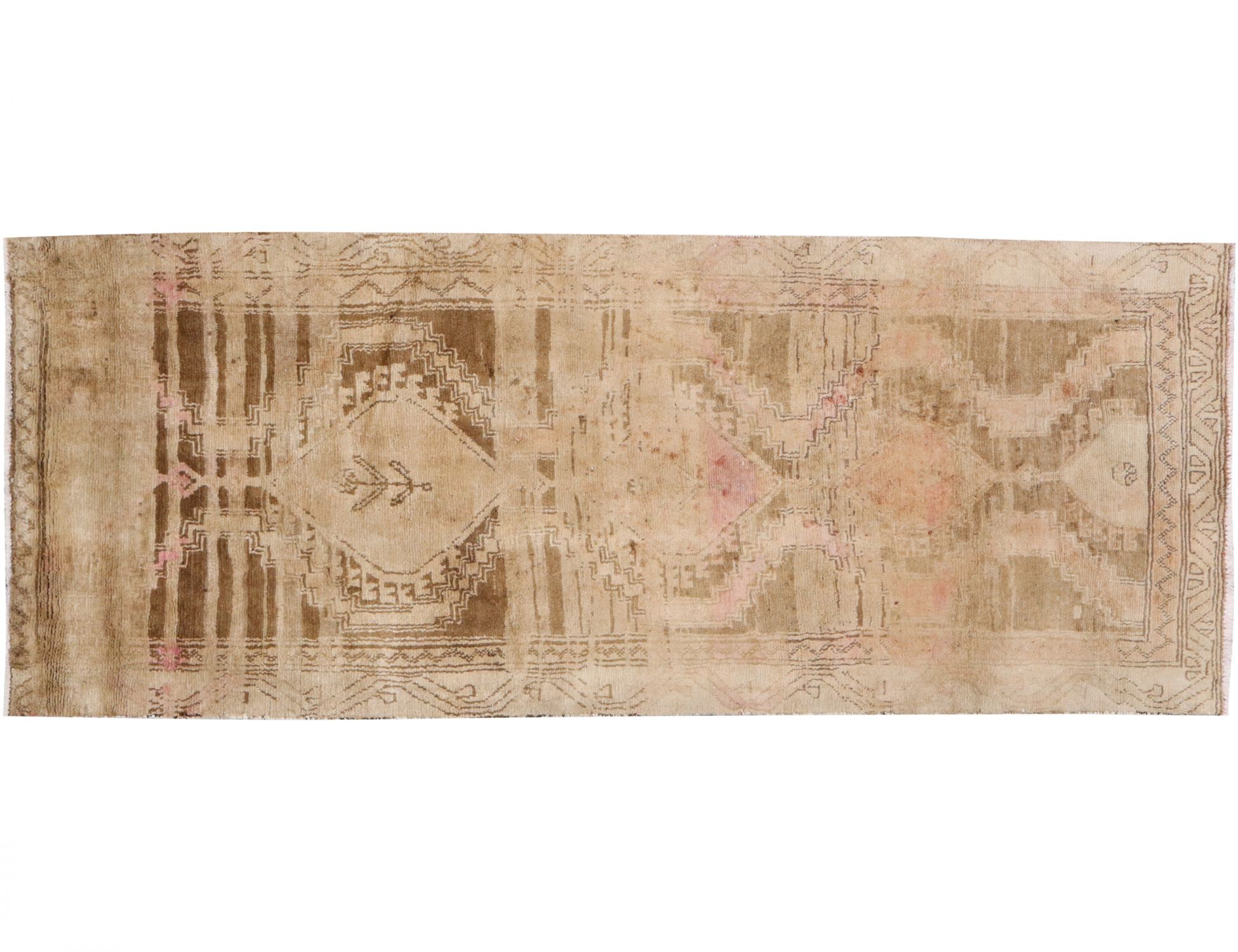 Persisk vintage matta  beige <br/>255 x 98 cm