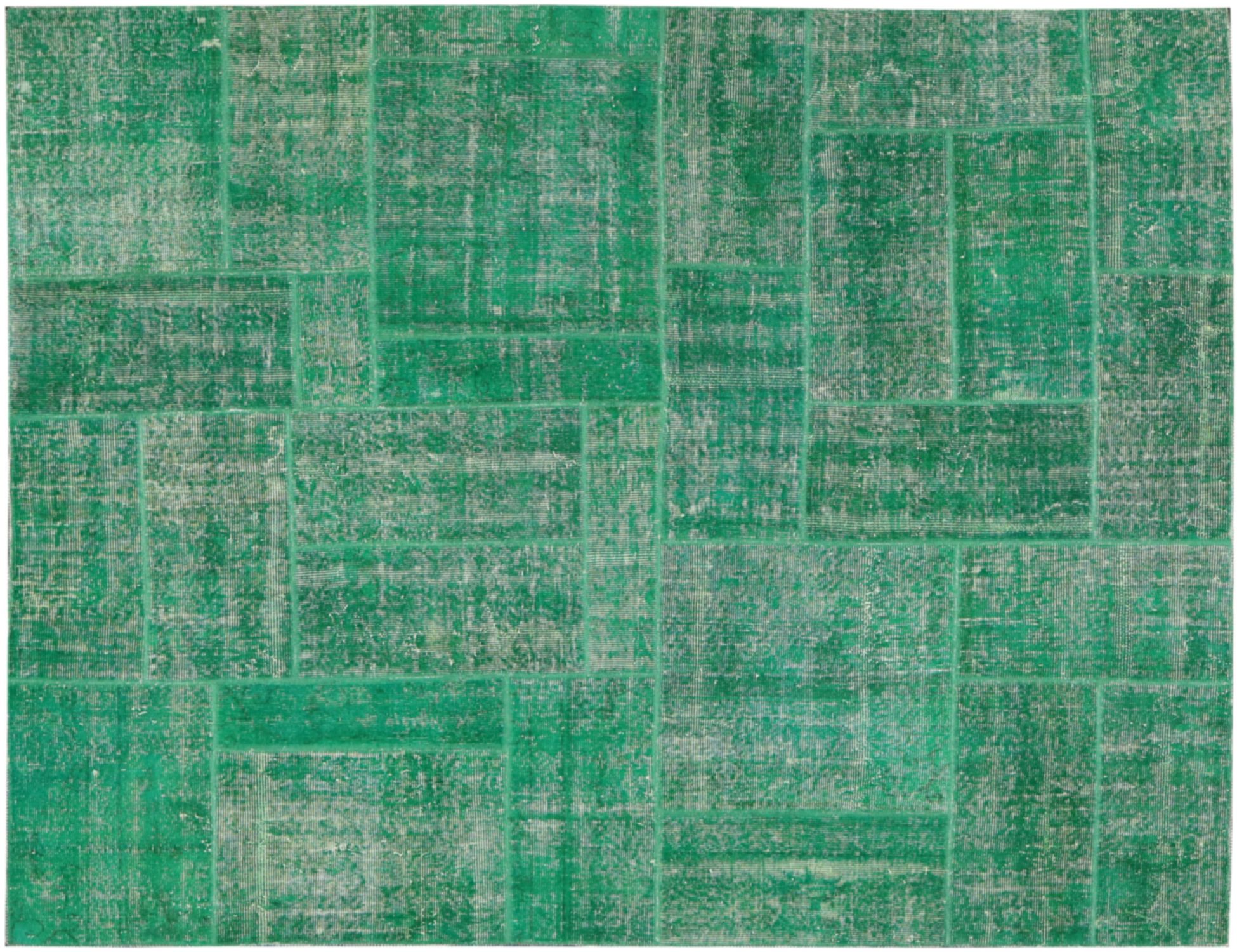 Tappeto Patchwork persiano  verde <br/>256 x 209 cm