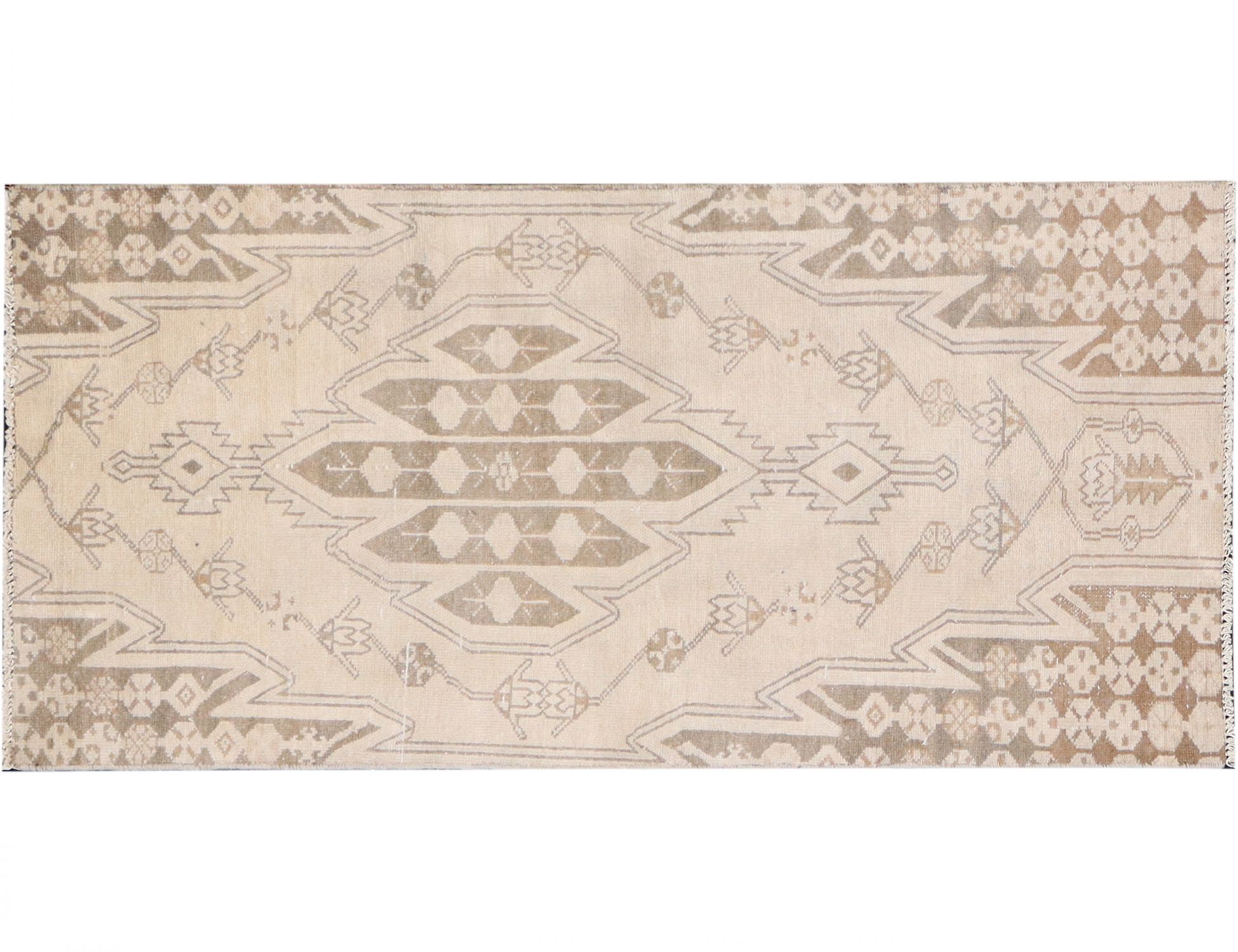 Perzisch Vintage Tapijt  beige <br/>155 x 75 cm