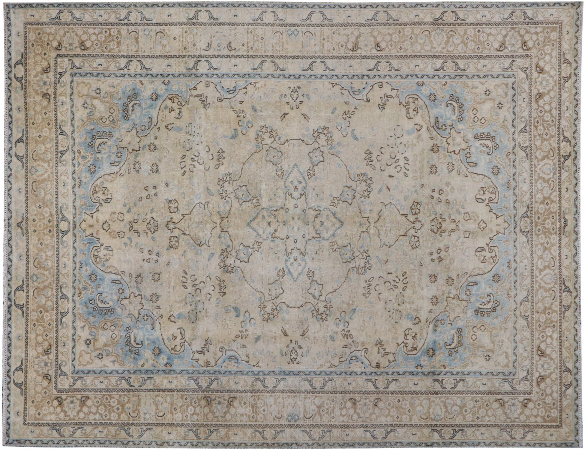 Alfombra persa vintage  beige <br/>294 x 190 cm