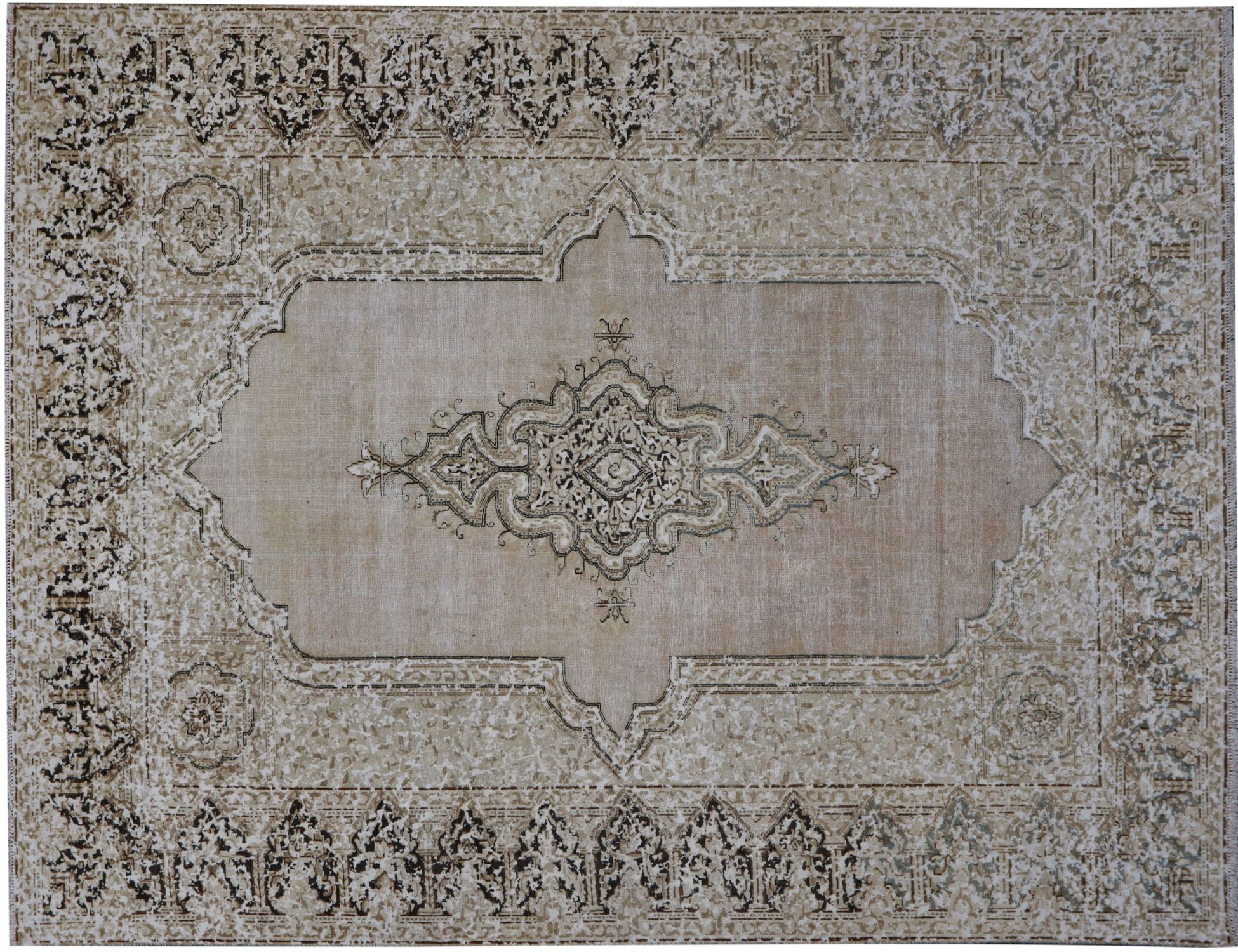 Persisk Vintagetæppe  beige <br/>328 x 230 cm