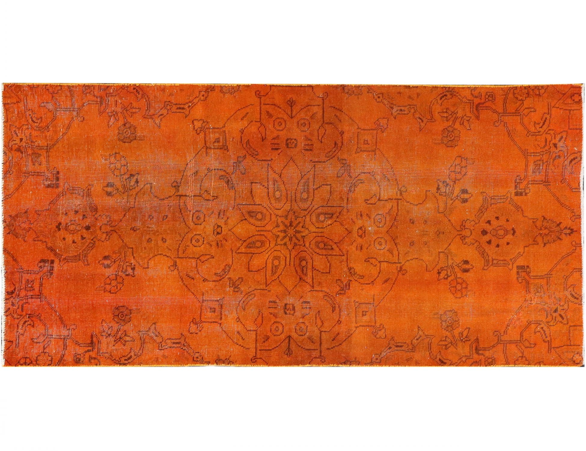 Persisk Vintagetæppe  orange <br/>215 x 115 cm