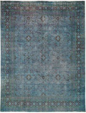 Tapis Persan vintage 387 x 271 turquoise