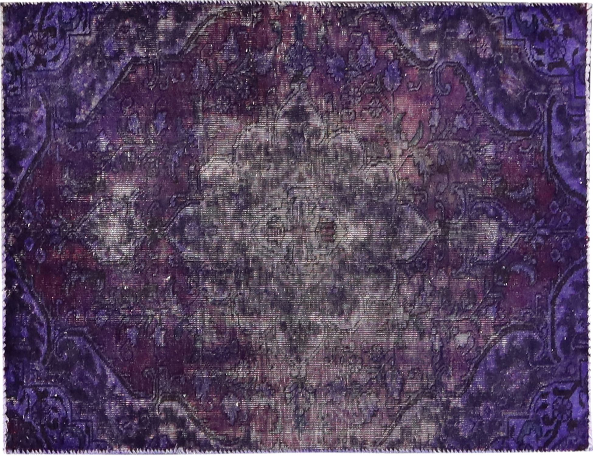 Tappeto vintage persiano  viola <br/>135 x 178 cm