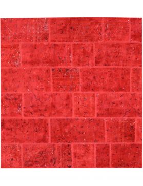 Persian Patchwork Carpet 176 x 200 red 