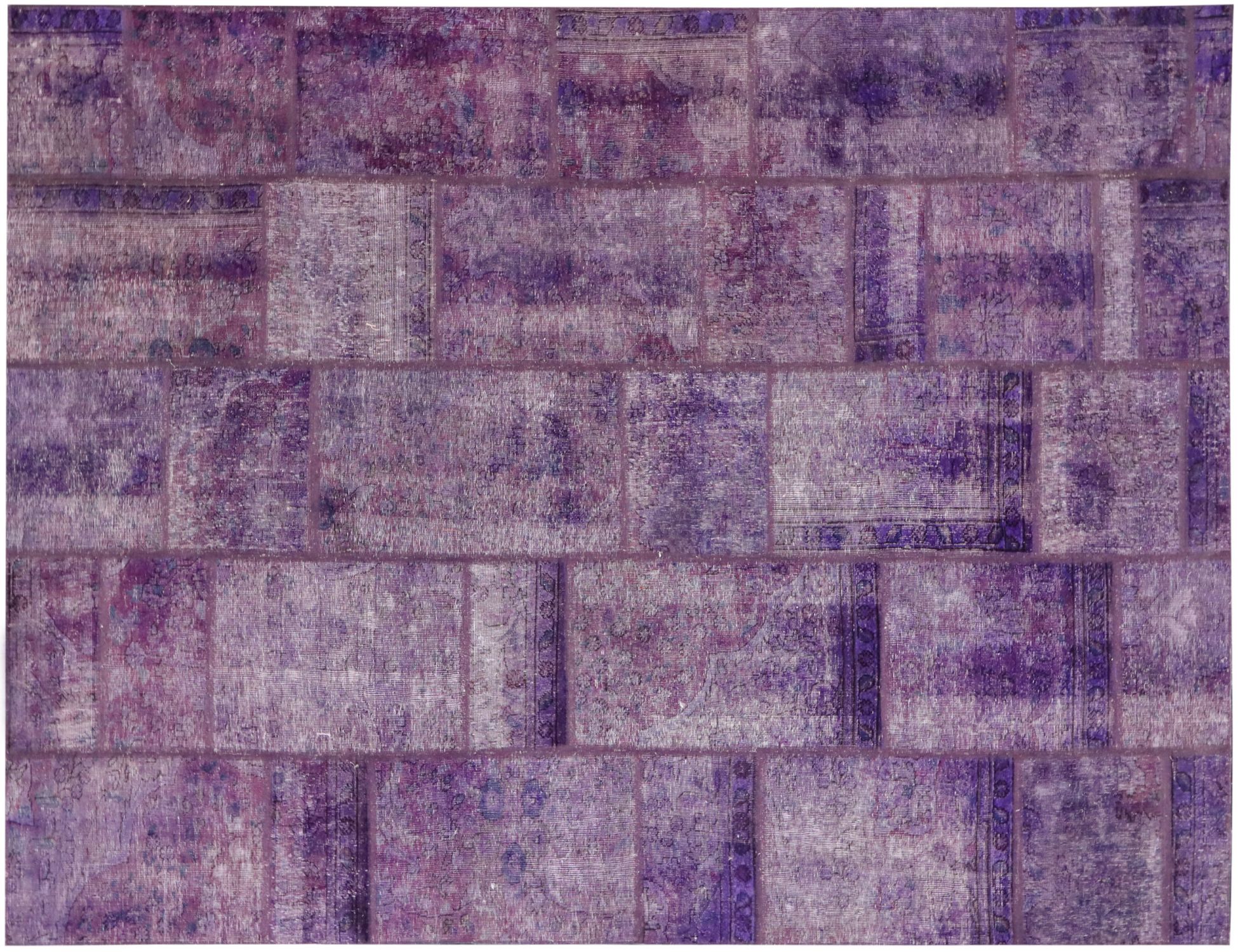 Persian Patchwork Carpet  purple  <br/>293 x 195 cm