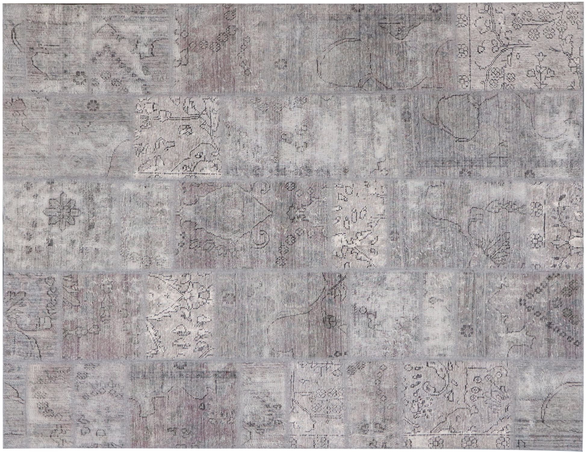 Square  Patchwork Carpet  grey <br/>200 x 167 cm