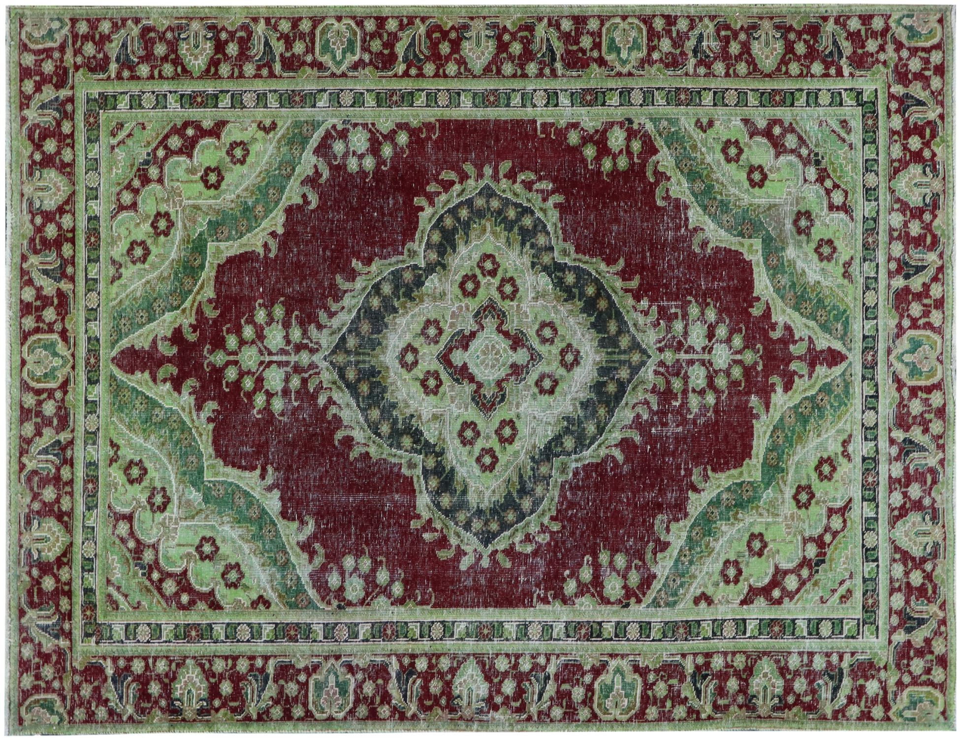 Tappeto vintage persiano  verde <br/>285 x 180 cm