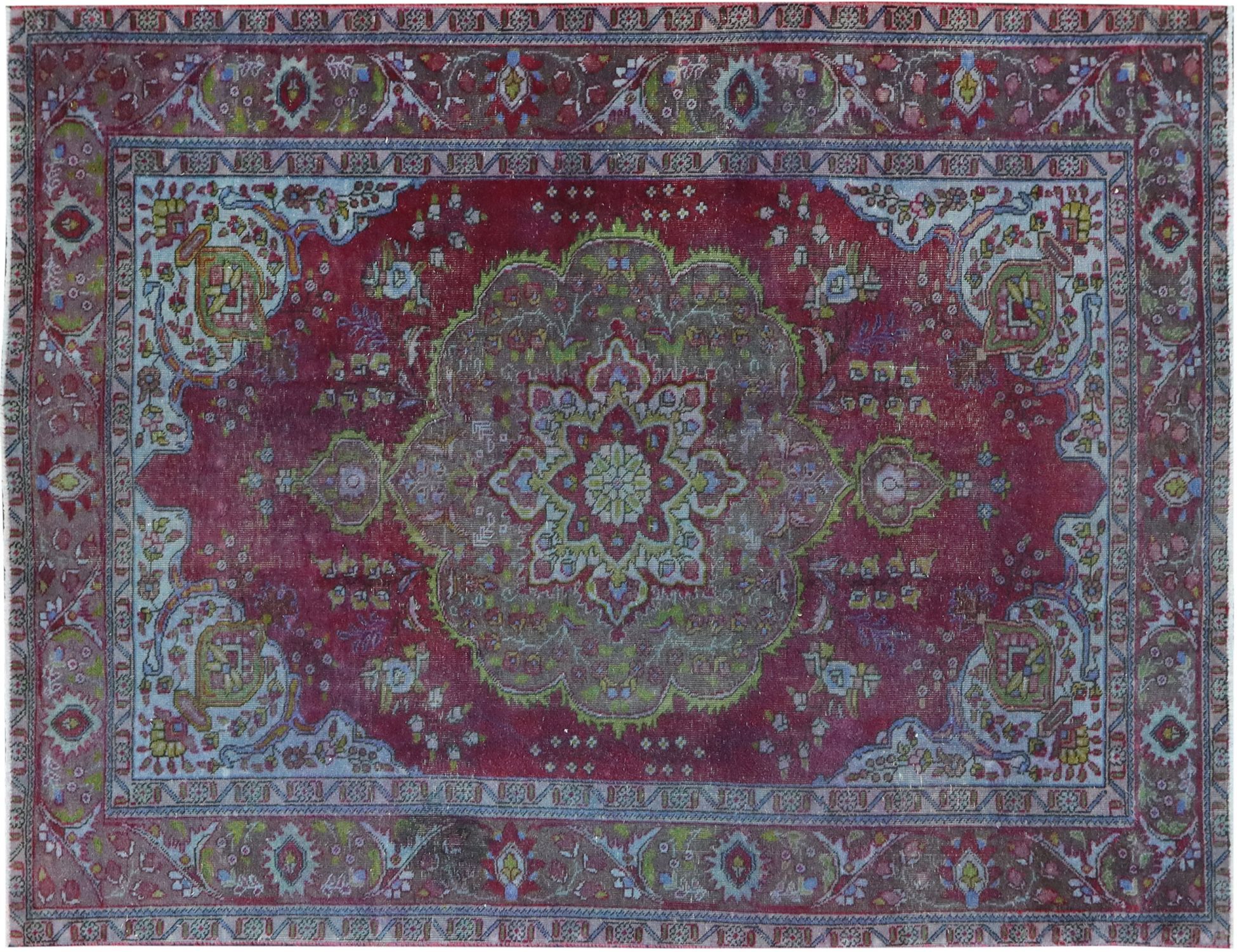 Persian Vintage Carpet  blue <br/>285 x 195 cm