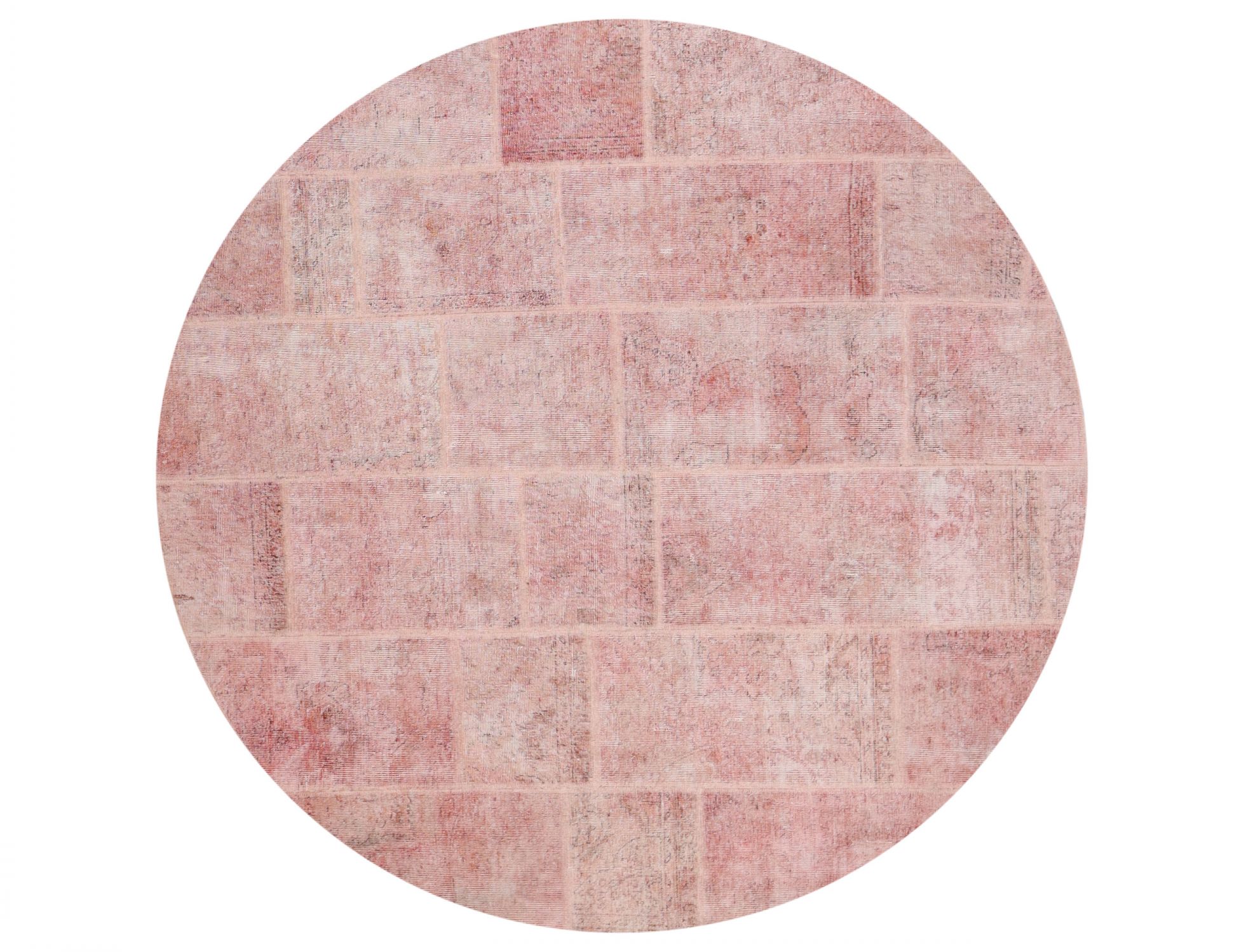 Persian Patchwork Carpet  pink  <br/>197 x 197 cm