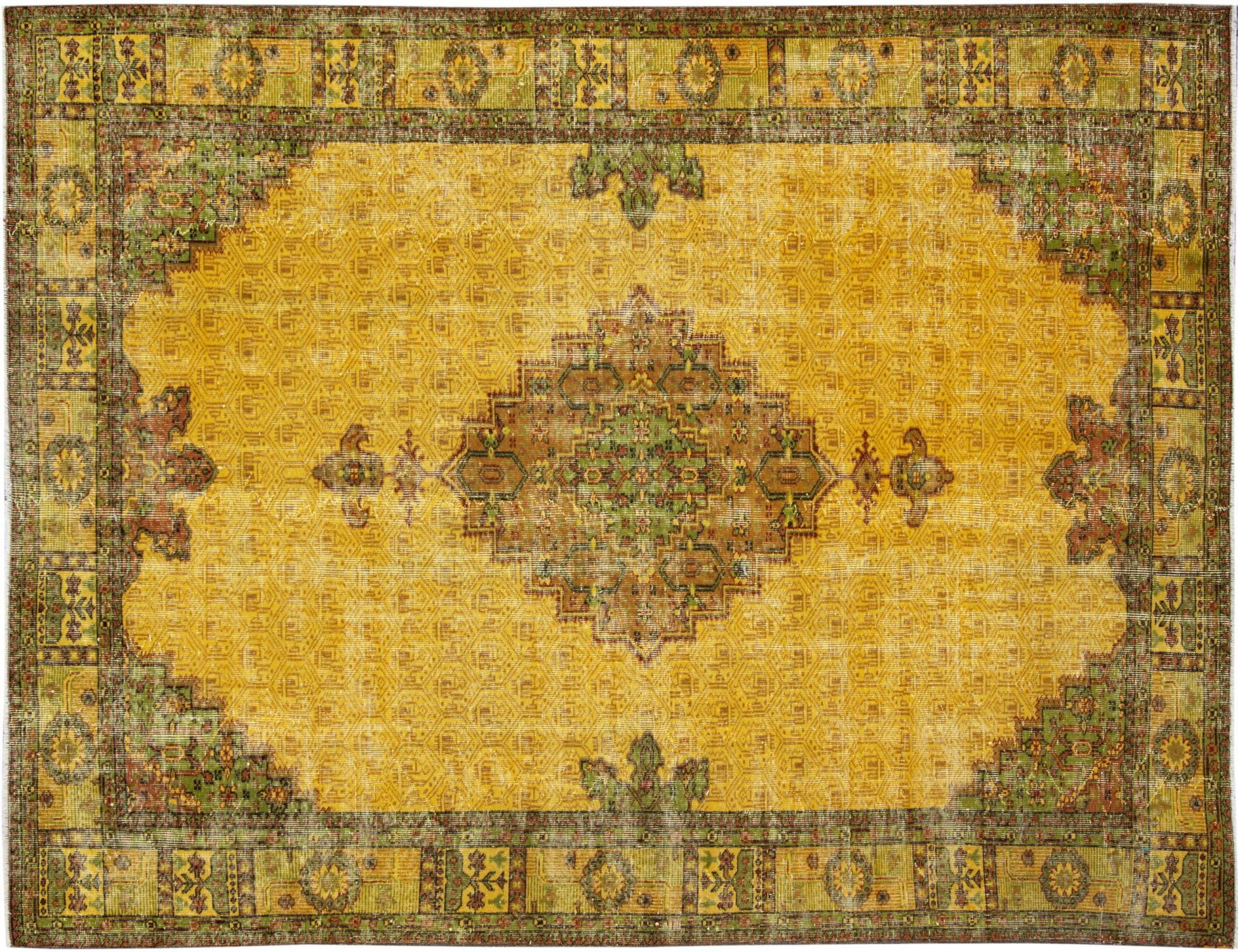 Persisk Vintagetæppe  gul <br/>271 x 190 cm