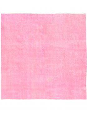 Quadrat Vintage Teppich  rosa <br/>206 x 206 cm