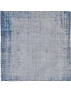 Quadrat Vintage Teppich rund  blau <br/>235 x 235 cm