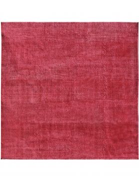 Alfombra vintage 248 X 248 rojo