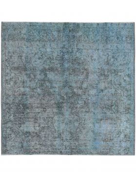 Quadrat Vintage Teppich  blau <br/>241 x 241 cm