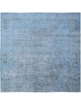 Quadrat Vintage Teppich  blau <br/>297 x 297 cm