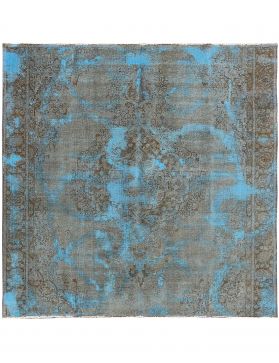 Quadrat Vintage Teppich  blau <br/>271 x 271 cm