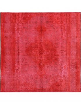 Quadrat Vintage Teppich  rot <br/>284 x 284 cm