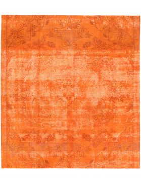 Quadrat  Vintage Teppich  orange <br/>230 x 230 cm