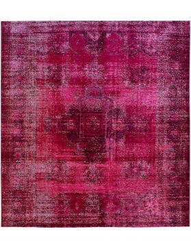 Quadrat  Vintage Teppich  rot <br/>200 x 200 cm