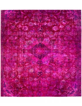 Quadrat Vintage Teppich  lila <br/>172 x 172 cm