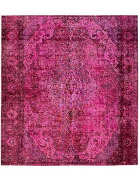 Quadrat Vintage Teppich  rot <br/>190 x 190 cm