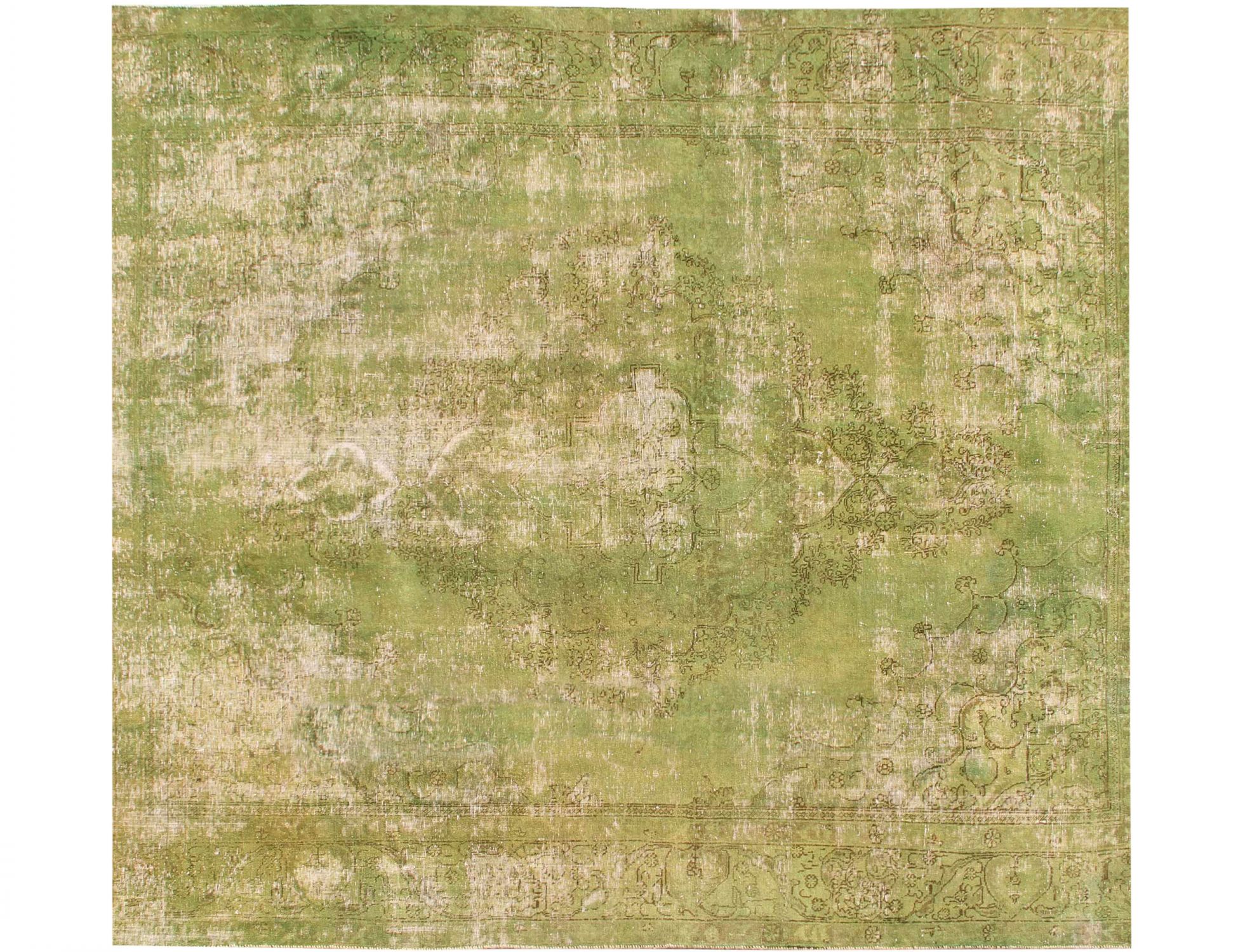 Tappeto vintage persiano  verde <br/>283 x 283 cm