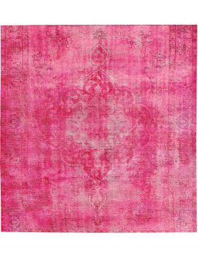 Quadrat  Vintage Teppich  rosa <br/>290 x 290 cm