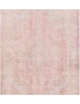 Quadrat  Vintage Teppich  rosa <br/>273 x 273 cm