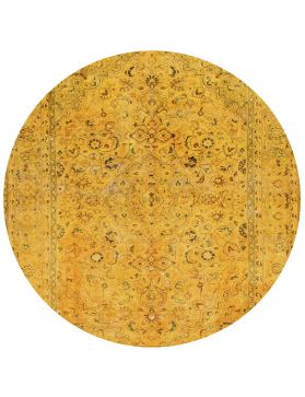 Tappeto vintage persiano  giallo <br/>193 x 193 cm