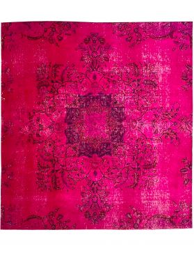 Quadrat Vintage Teppich  rot <br/>180 x 185 cm